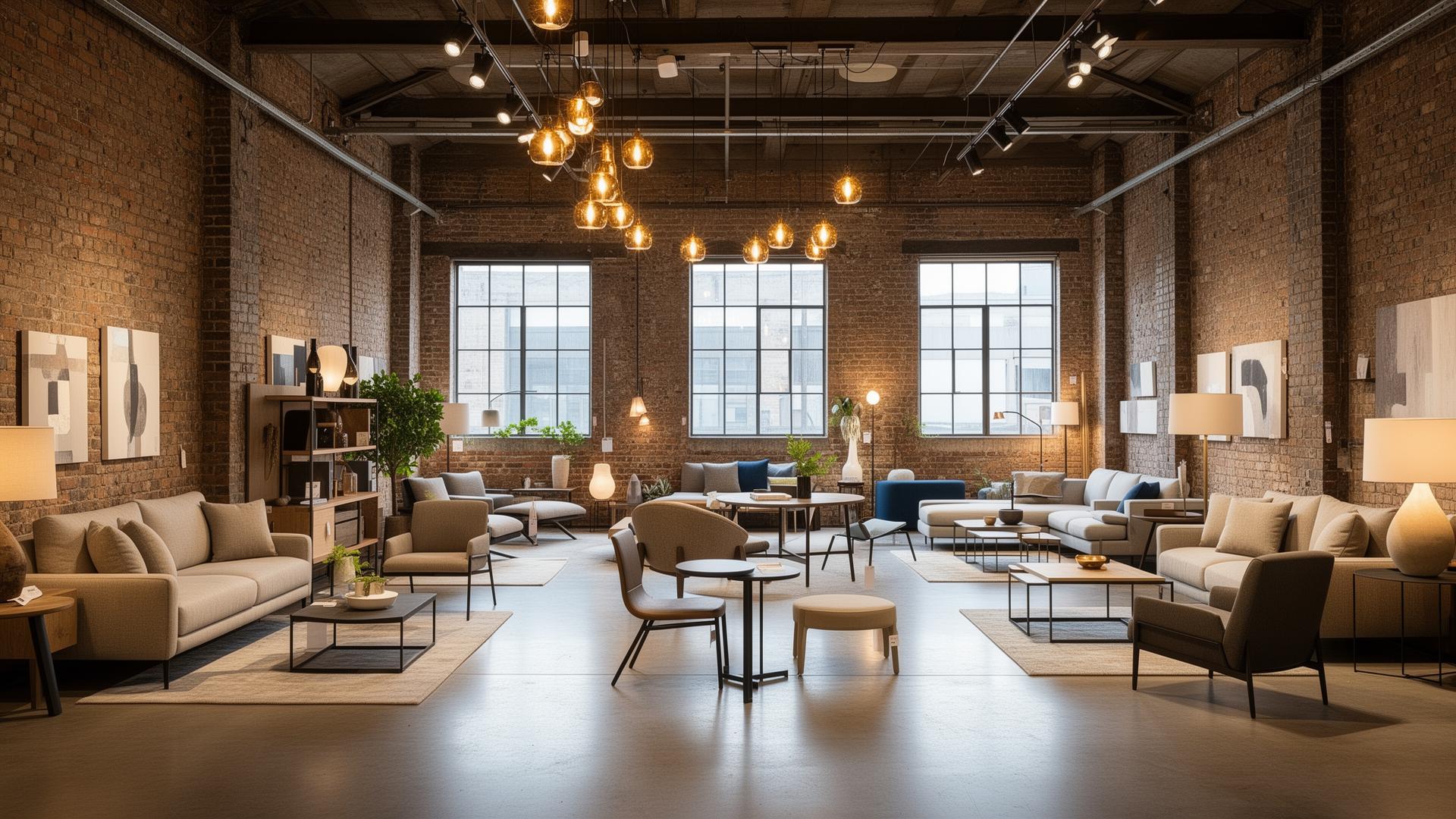 Furniture warehouse showroom