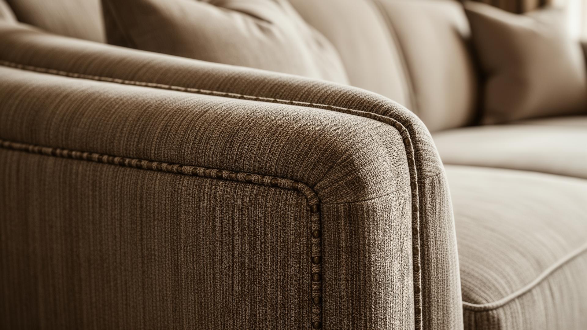 Beautiful sofa detail and craftsmanship