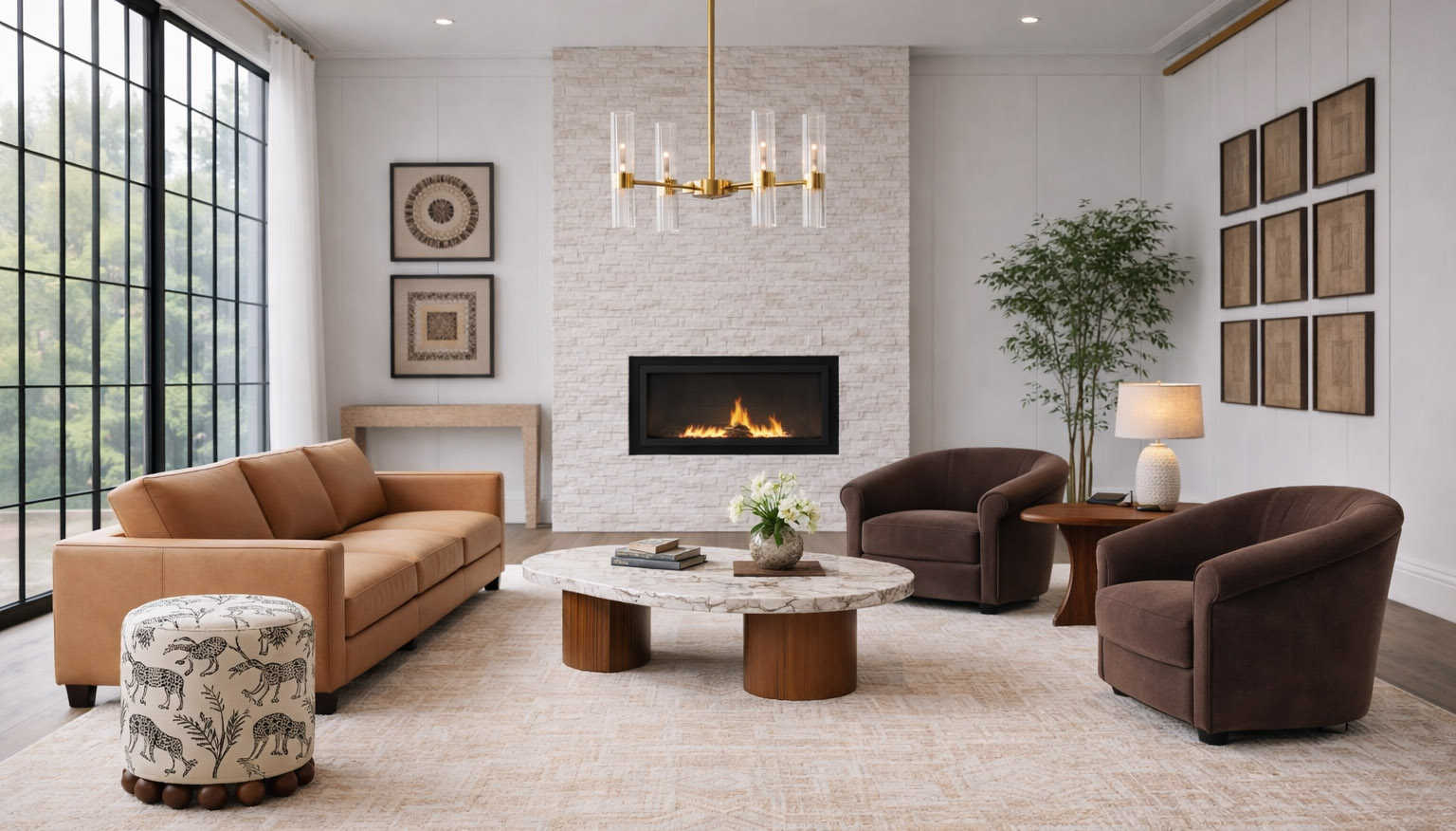 The complete Design Broker × ID Inspo collection in a styled living room