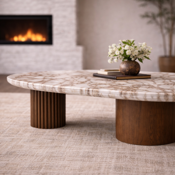 M151-023-401 Caracole Seychelles Cocktail Table Retro Walnut