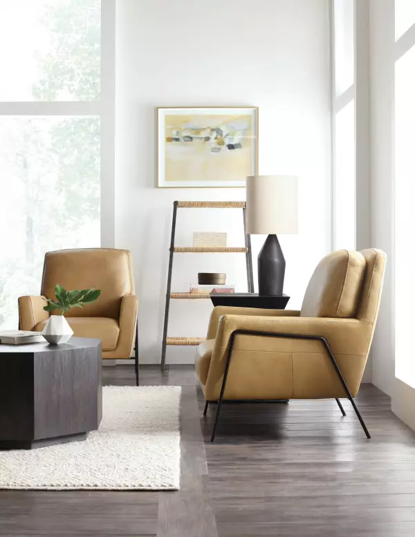 CC452-009 Amette Metal Frame Club Chair