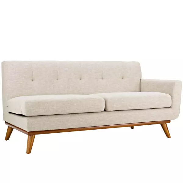 EEI-1792-BEI Engage Right-Arm Upholstered Fabric Loveseat Beige