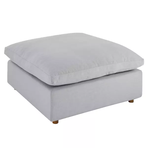 EEI-3318-LGR Modway Commix Down Filled Overstuffed Ottoman in Light Gray