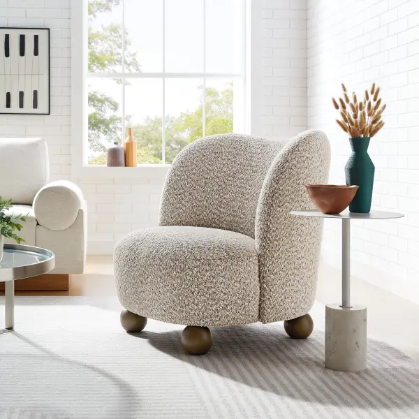 EEI-6989-COR-WAL Monroe Boucle Fabric Accent Chair by Modway