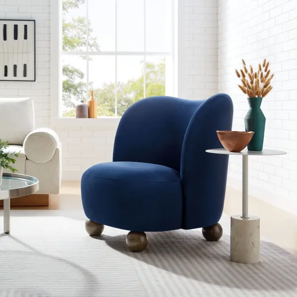 EEI-6990-MID-WAL Monroe Performance Velvet Accent Chair by Modway