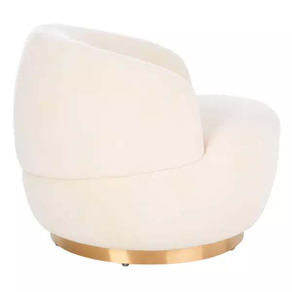 Safavieh Sfv4739a Couture Flynn Faux Lamb Wool Swivel Chair 8