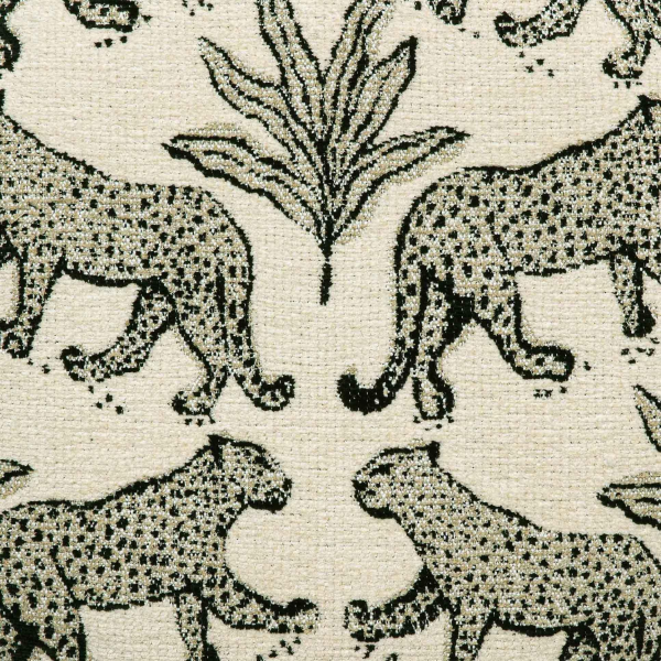 Tov Oc69196 Dex Cream Leopard Jacquard Ottoman 7