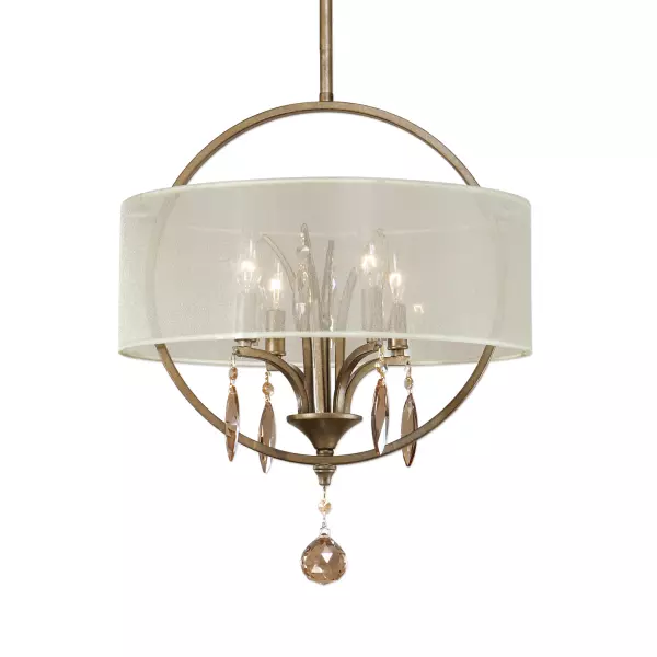 Uttermost Alenya 4 Light Fabric Drum Pendant